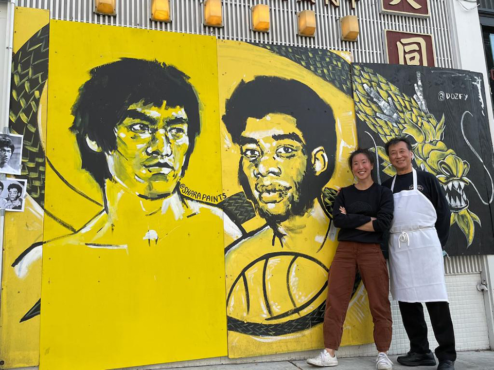 Bruce Lee mural repainted and replaced after theft