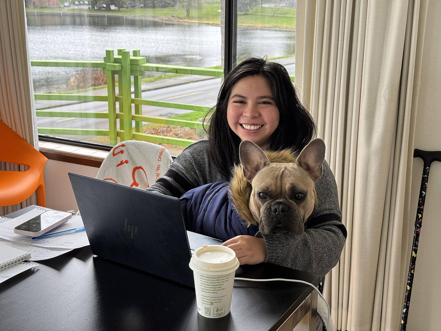 Local Filipina leaves corporate for her art—and a French Bulldog named “Winston”