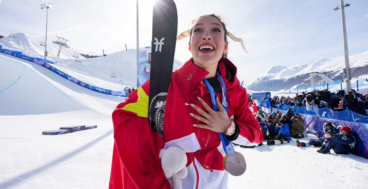 Eileen Gu makes history with third gold win