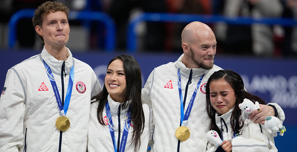 U.S. defends Olympic team figure skating gold, holds off Japan by 1 point