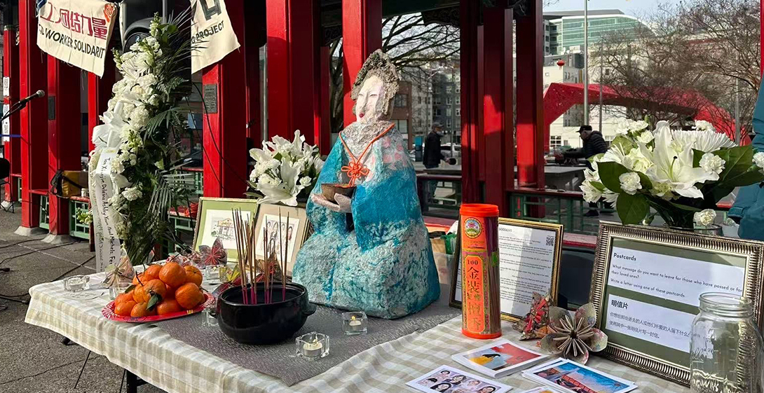 “Listen to the workers’ own voices”: Massage worker advocates hold vigil for Atlanta spa shooting victims, launch campaign for better working conditions