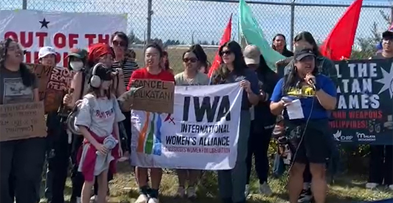 Protest near JBLM decries U.S. military actions abroad