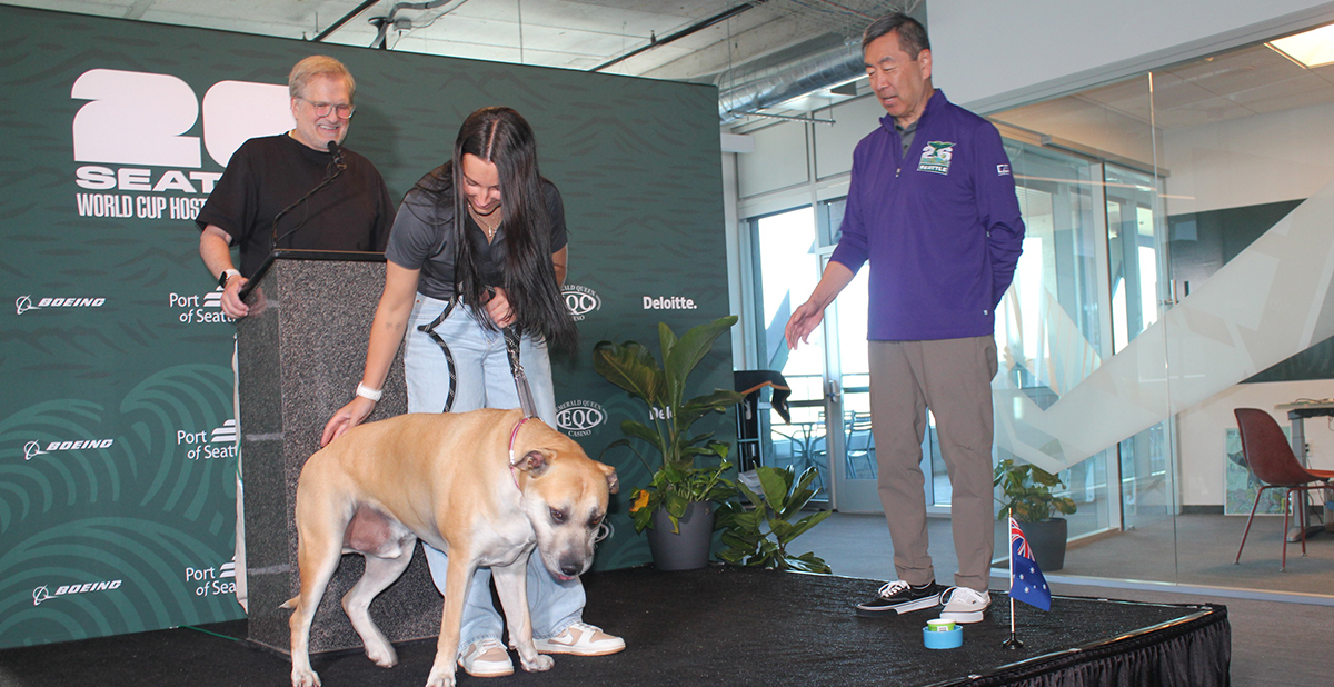 Seattle shelter dog’s nose knows: Junior picks USA over Australia in World Cup forecast 